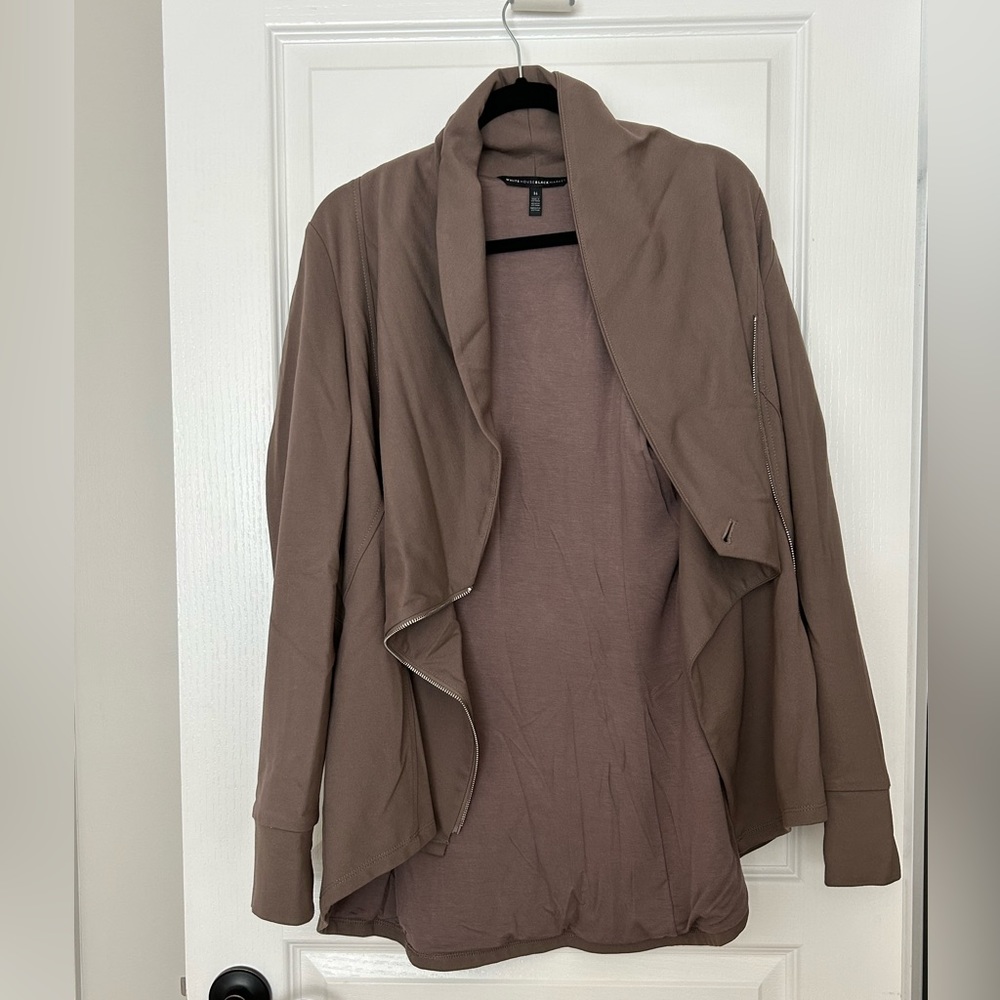 WHBM convertible moto jacket/cardigan